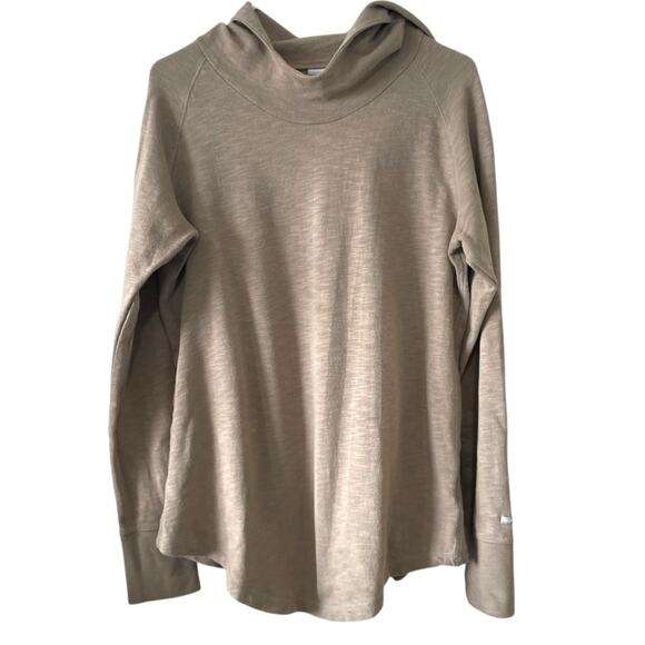 Columbia Lightweight Terry long sleeve hooded shirt  | Tan | Large - Picture 1 of 5